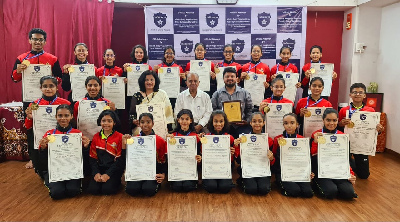Mind & Body Institute — World Record for Maximum Yogasan Poses by 21 Balyogis in 1 Minute and 19 Seconds