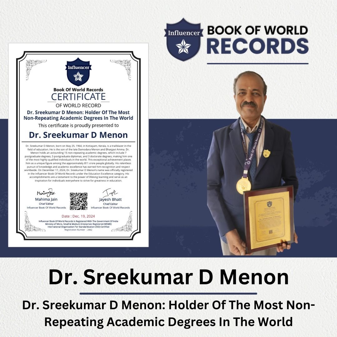 Dr. Sreekumar D Menon