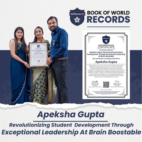 Apeksha Gupta — Revolutionizing Student Development Through Exceptional Leadership At Brain Boostable