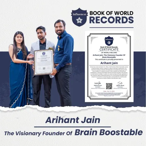 Arihant Jain — The Visionary Founder Of Brain Boostable