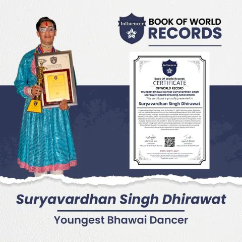 Suryavardhan Singh Dhirawat — Youngest Bhawai Dancer