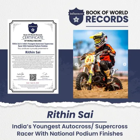 Rithin Sai — youngest Autocross/Supercross racer in the country