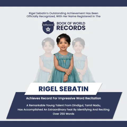 J. Rigel Sebatin — Achieves Record For Impressive Word Recitation