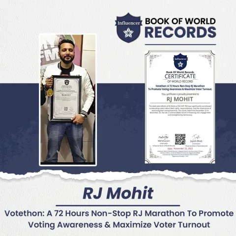 Rj Mohit — A 72 Hours Non-Stop RJ Marathon To Promote Voting Awareness & Maximize Voter Turnout