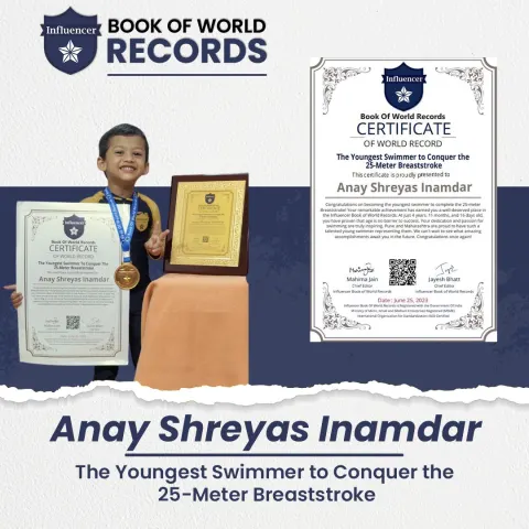 Anay Shreyas Inamdar — The Youngest Swimmer to Conquer the 25-Meter Breaststroke