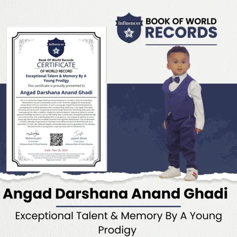 Angad Darshana Anand Ghadi — Exceptional Talent & Memory By A  Young Prodigy