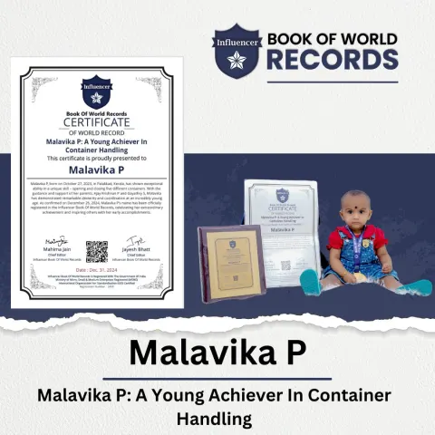 Malavika P — Malavika P: A Young Achiever In  Container Handling