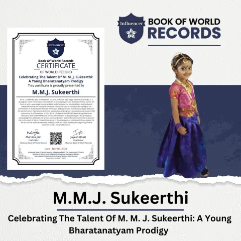 M.M.J. Sukeerthi — Celebrating The Talent Of M. M. J. Sukeerthi:  A Young Bharatanatyam Prodigy