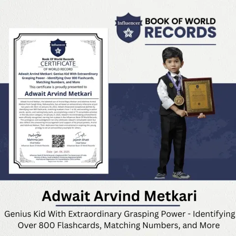 Adwait Arvind Metkar — Genius Kid With Extraordinary  Grasping Power - Identifying Over 800 Flashcards,   Matching Numbers, and More