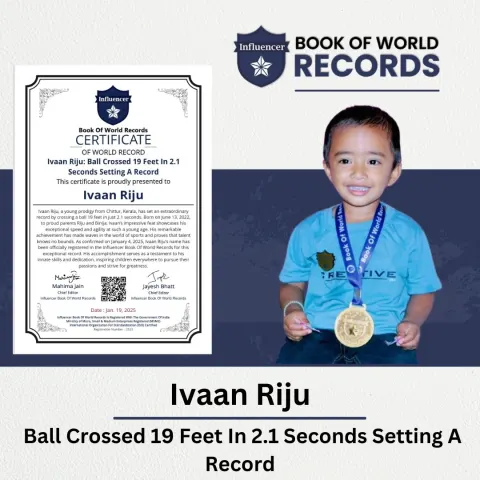 Ivaan Riju — Ball Crossed 19 Feet In 2.1  Seconds Setting A Record