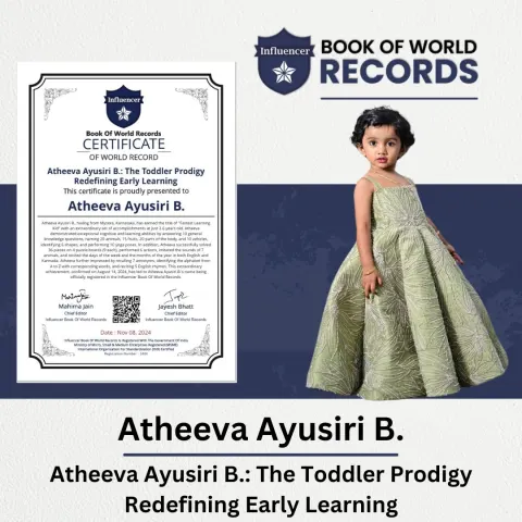 Atheeva Ayusiri B. — Atheeva Ayusiri B.: The Toddler Prodigy  Redefining Early Learning