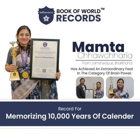 Mamta Chhawchharia — Record For Memorizing 10,000 Years Of The Calendar