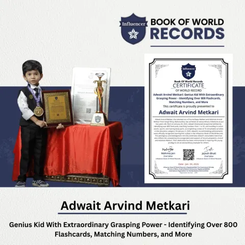 Adwait Arvind Metkari — Genius Kid With Extraordinary  Grasping Power - Identifying Over 800 Flashcards,   Matching Numbers, and More