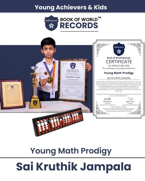 Sai Kruthik Jampala — Young Math Prodigy