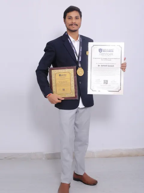 Dr. Sathelli Ganesh — Recognized As The Youngest Doctorate Awardee In  The Field Of Karate