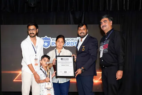 Vedansh Tomer — “Mini Math Marathoner” – Outstanding Concentration & Focus Skills: Vedansh Tomer Recognized At Age 5 Years, 5 Months, & 8 Days For Solving Add/Less Calculations Of  Two-Digit Numbers Upto 100 Steps