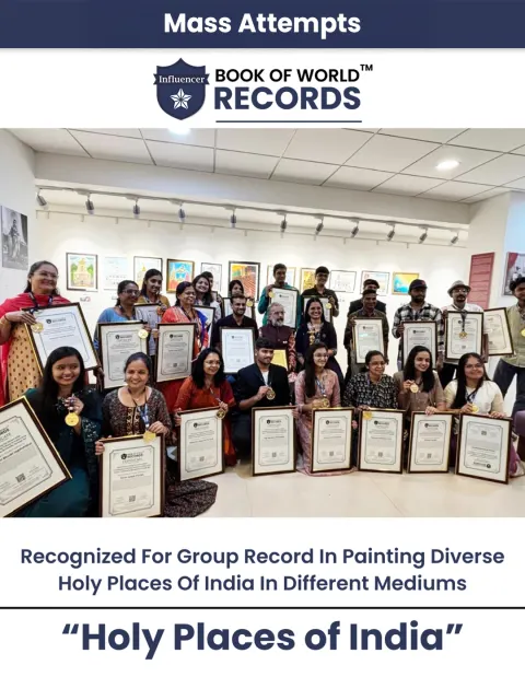 Holy Places of India — Recognized For Group Record In Painting Diverse  Holy Places Of India In Different Mediums