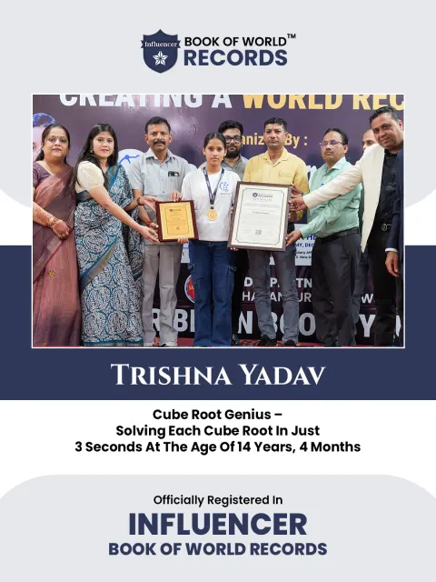 Trishna Yadav — Cube Root Genius – Solving Each Cube Root In  Just 3 Seconds At The Age Of 14 Years, 4 Months