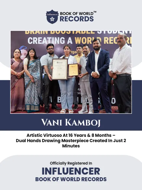 Vani Kamboj — Artistic Virtuoso At 16 Years & 8 Months – Dual  Hands Drawing Masterpiece Created In Just 2  Minutes
