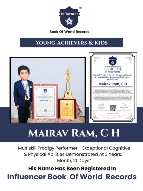 Mairav Ram, C H — Multiskill Prodigy Performer - Exceptional Cognitive & Physical Abilities Demonstrated At 3 Years, 1  Month, 21 Days”
