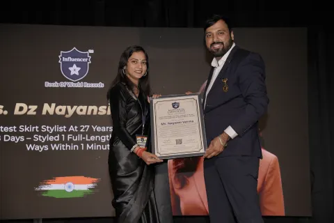 Ms. Nayansi Verma — Fastest Skirt Stylist At 27 Years, 4 Months & 18 Days – Styled 1 Full-Length Skirt In 10 Ways Within 1 Minute!