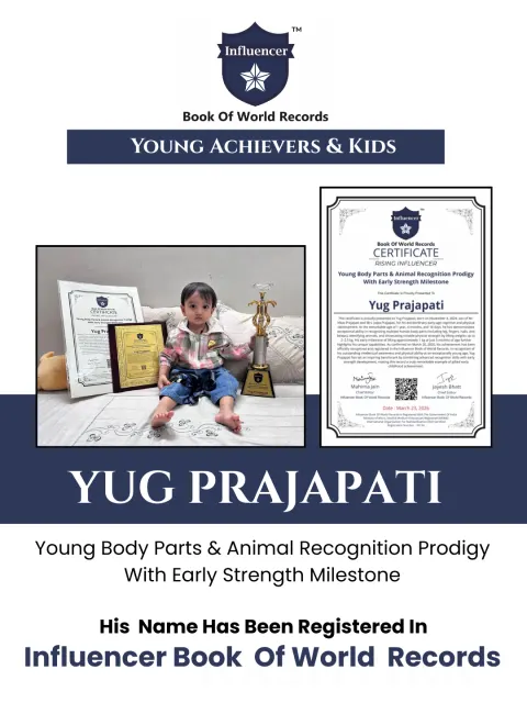 Yug Prajapati — Young Body Parts & Animal Recognition Prodigy With Early Strength Milestone