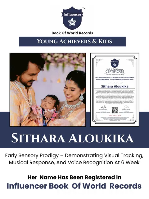 Sithara Aloukika — Early Sensory Prodigy – Demonstrating Visual Tracking, Musical Response, And Voice Recognition At 6 Week