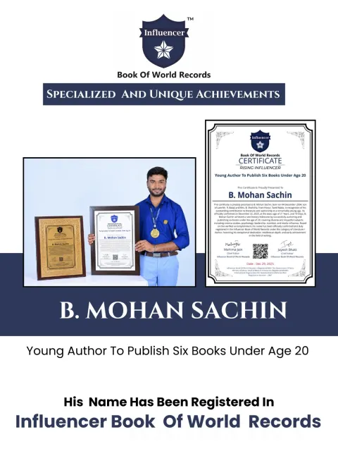 B. Mohan Sachin — Young Author To Publish Six Books Under Age 20
