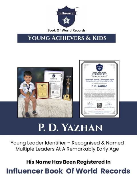 P. D. Yazhan — Young Leader Identifier – Recognised & Named Multiple Leaders At A Remarkably Early Age