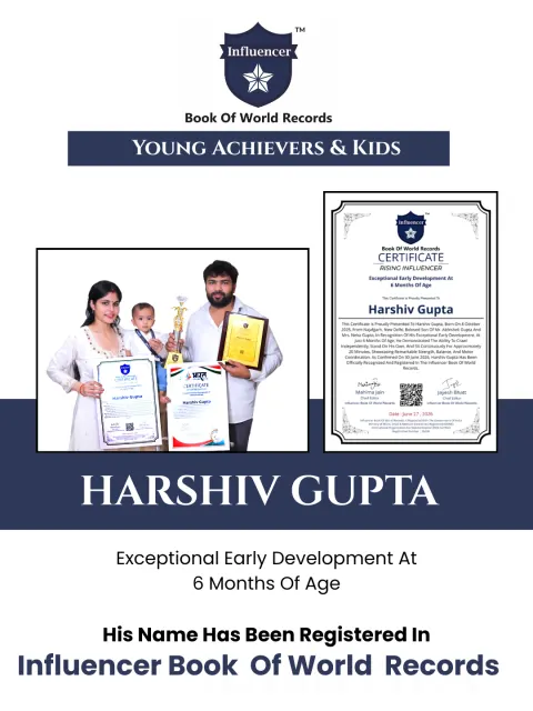Harshiv Gupta — Exceptional Early Development At  6 Months Of Age