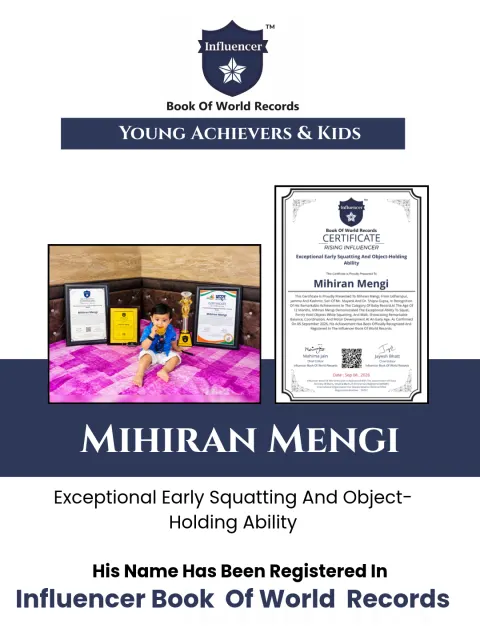 Mihiran Mengi — Exceptional Early Squatting And Object-Holding  Ability