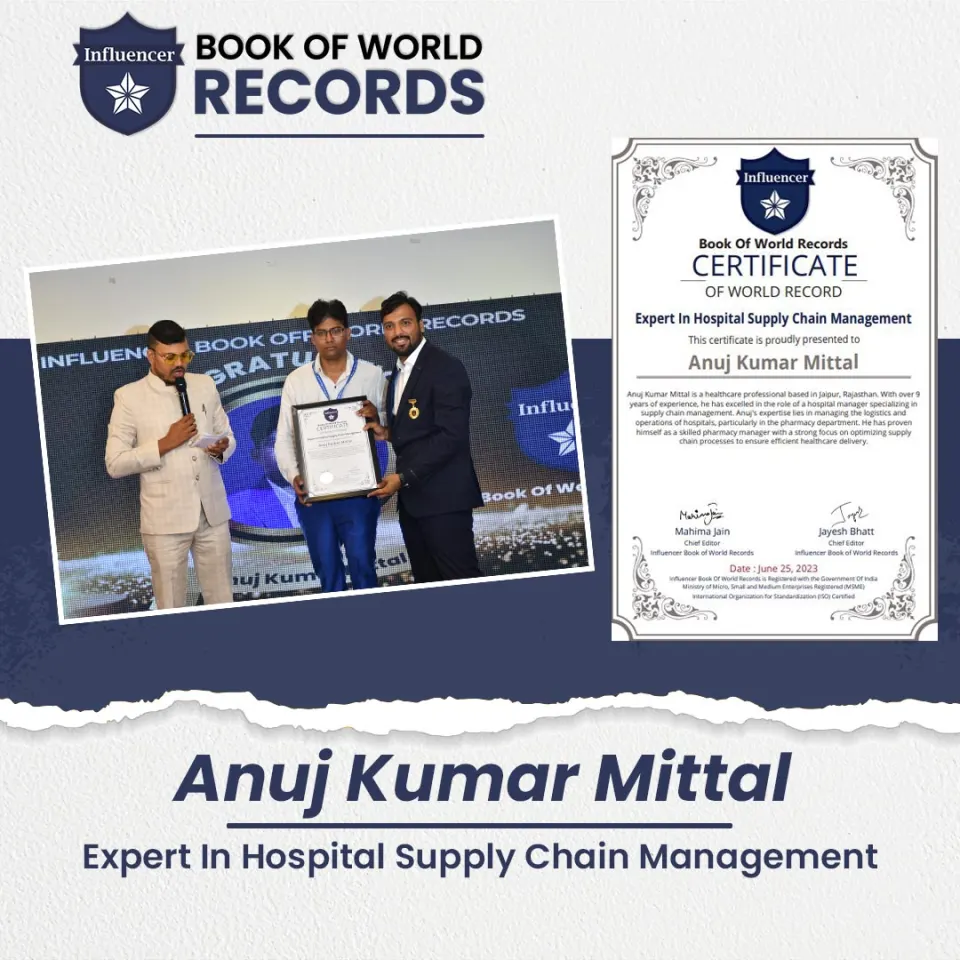 Anuj Kumar Mittal — Expert In Hospital Supply Chain Management