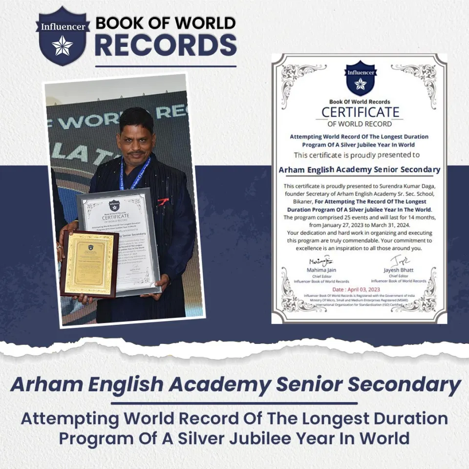 Arham — Longest Duration Program of a Silver Jubilee Year in World