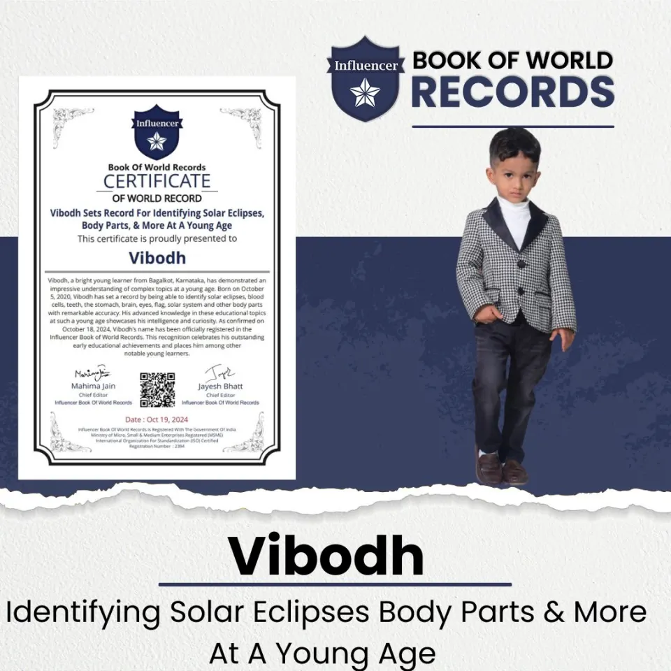 Vibodh — Identifying Solar Eclipses,  Body Parts, & More At A Young Age