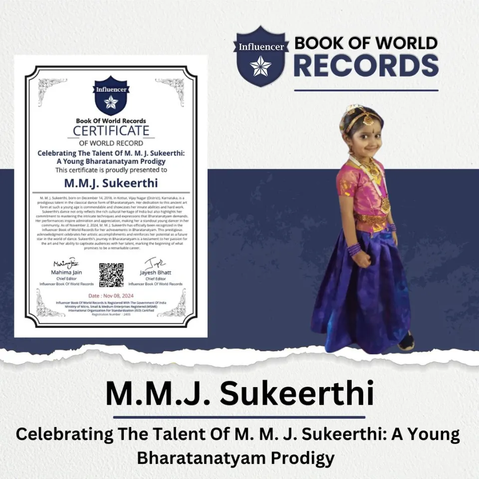 M.M.J. Sukeerthi — Celebrating The Talent Of M. M. J. Sukeerthi:  A Young Bharatanatyam Prodigy