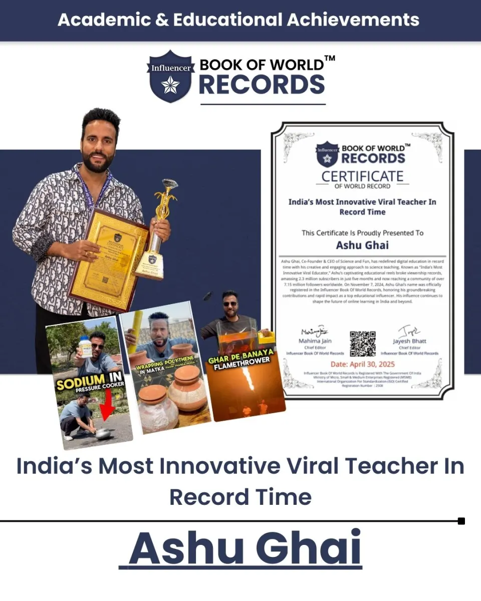 Ashu Ghai — India’s Most Innovative Viral Teacher In  Record Time