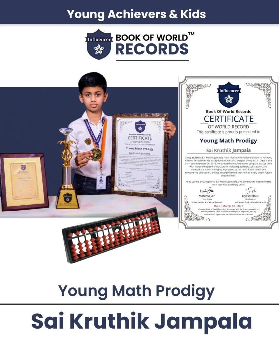 Sai Kruthik Jampala — Young Math Prodigy