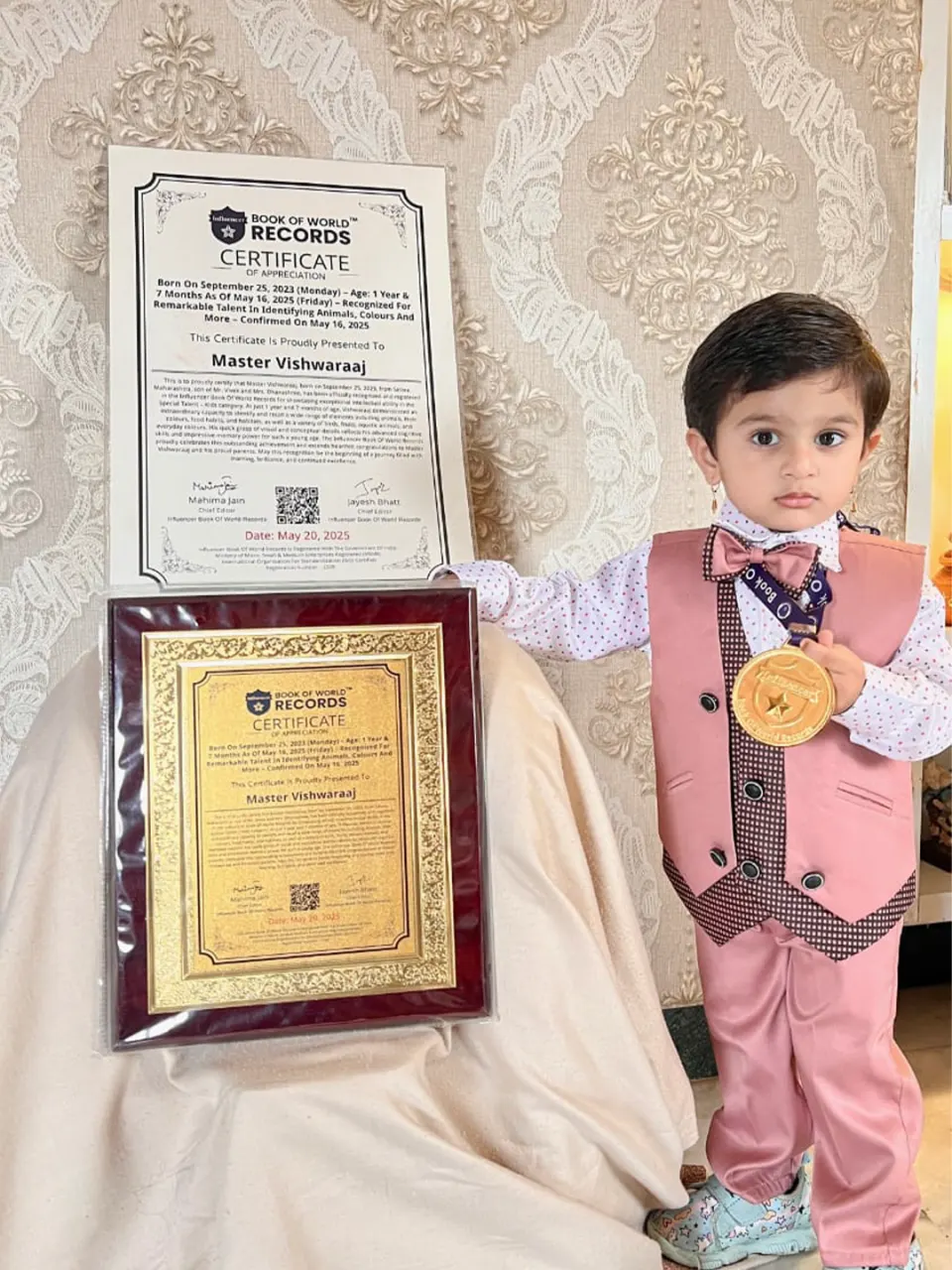 Master Vishwaraaj — Born On September 25, 2023 (Monday) – Age: 1 Year &  7 Months As Of May 16, 2025 (Friday) – Recognized For  Remarkable Talent In Identifying Animals, Colours And  More – Confirmed On May 16, 2025