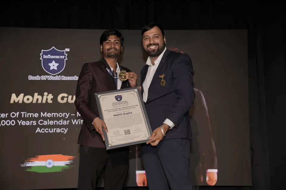 Mohit Gupta — Master Of Time Memory – Memorizing The 10,000  Years Calendar With Exact Day Accuracy