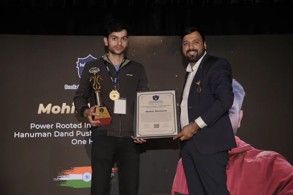 Mohit Menaria — Power Rooted In Tradition – 1196 Hanuman Dand  Push-Ups Completed In One Hour