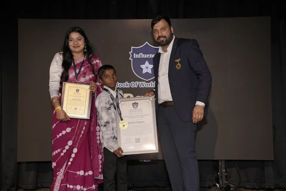 Rahul Poyam — Excellence In Abacus Demonstrating Strong  Mental Calculation Skills
