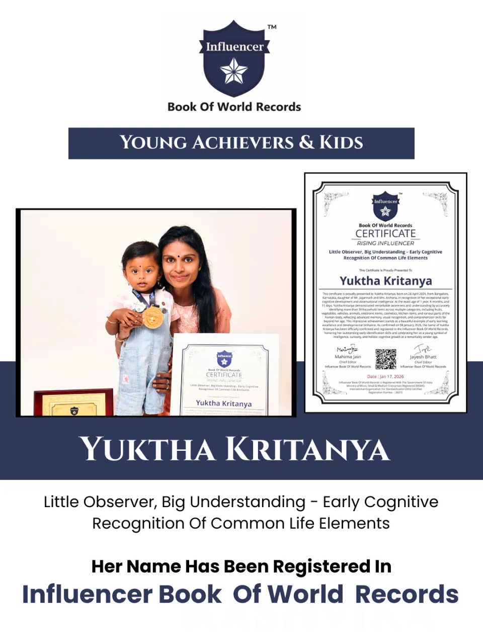Yuktha Kritanya — Little Observer, Big Understanding – Early Cognitive Recognition Of Common Life Elements