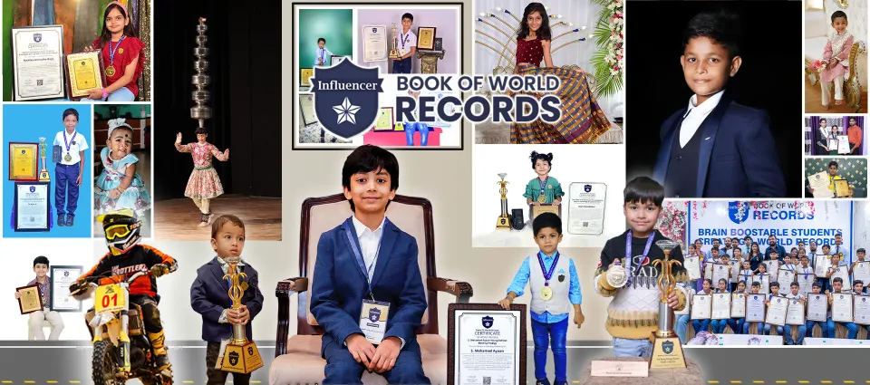 Young achievers of the Influencer Book of World Records